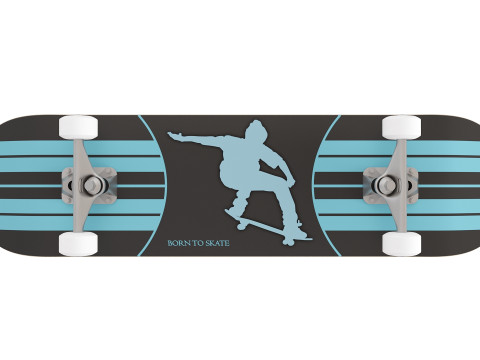 Realistic Skateboard for Sports and Urban Scenes 3D Модель
