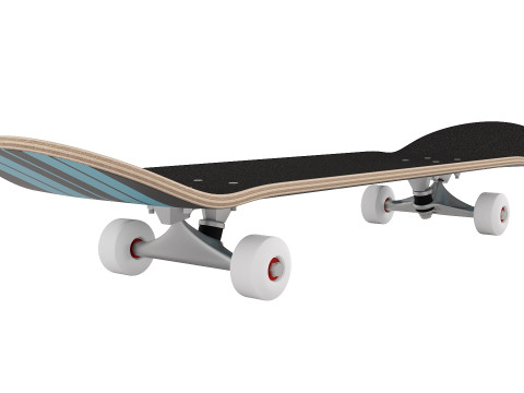 Realistic Skateboard for Sports and Urban Scenes 3D Модель