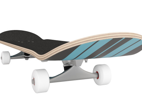 Realistic Skateboard for Sports and Urban Scenes 3D Модель