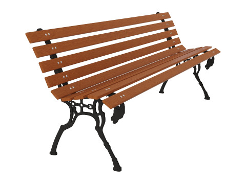 Outdoor Park and Garden Bench Modelo 3D