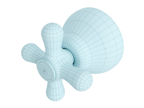 Shower valve Modelo 3D