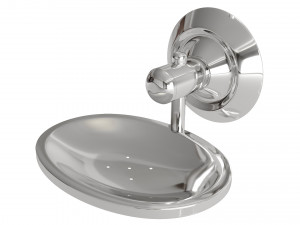 Round bathroom accessories 3D 模型