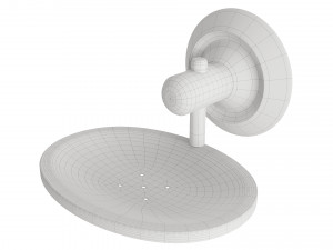 Round bathroom accessories 3D 模型