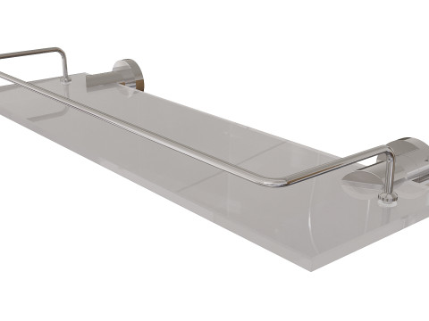 Bathroom Accessories Set with Six Pieces for Interiors Modello 3D