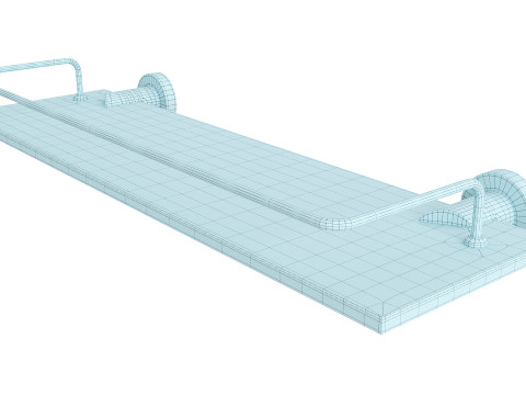 Bathroom Accessories Set with Six Pieces for Interiors Modello 3D