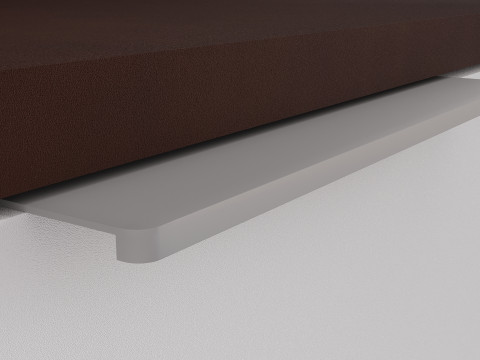 Contemporary TV Panel with Stand and Mirror for Interiors Modelo 3D