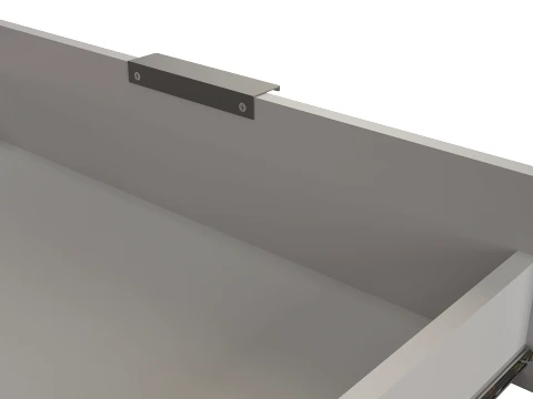 Modern TV Wall Panel with Large Mirror 3D Model