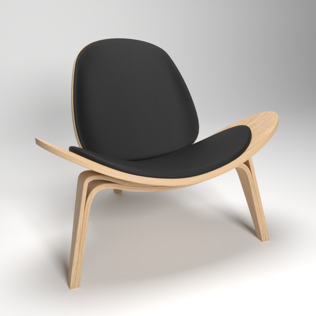 Shell Chair Modelo 3D .c4d .max .obj .3ds .fbx .stl .blend 