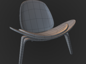 Shell Chair Modelo 3D