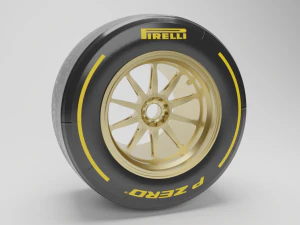 F1 lastiği 3D Model