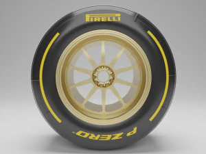 F1 tyre 3D Model
