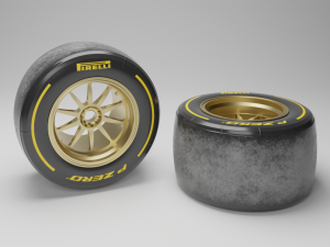 F1 tyre 3D 模型