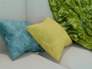 Sofa with a blanket Model 3D
