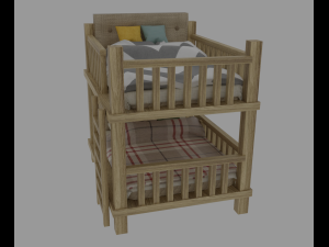 Bunk bed Model 3D