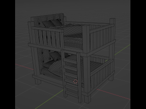 Bunk bed Model 3D