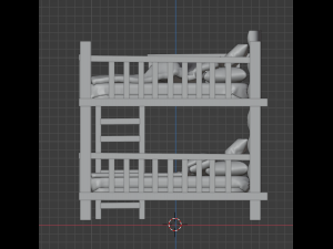 Bunk bed Model 3D