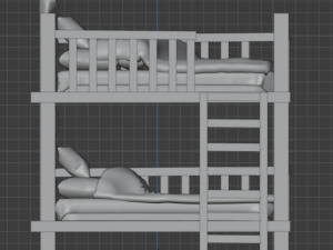 Bunk bed Model 3D