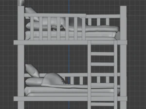 Bunk bed 3D Model