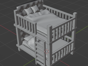 Bunk bed Model 3D