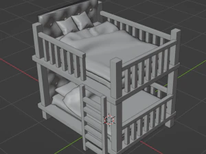 Bunk bed 3D Model