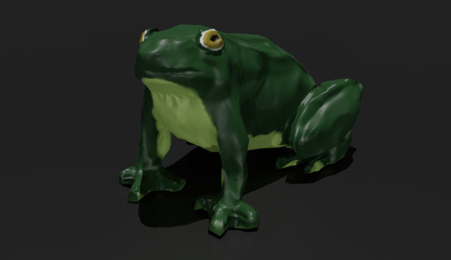 Green tree frog keychain, 3D models download