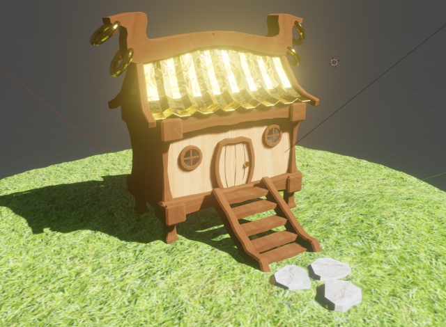 Forest House 3Dモデル .c4d .max .obj .3ds .fbx .stl .blend 
