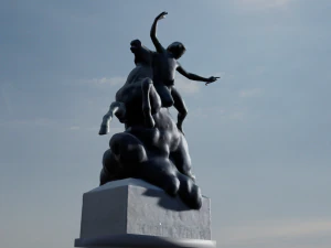 Cupid Angel of love riding wild horse 3D Print Model