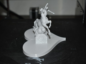Cupid Angel of love riding wild horse Model Cetak 3D