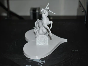 Cupid Angel of love riding wild horse 3D Print Model