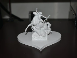 Cupid Angel of love riding wild horse 3D Print Model