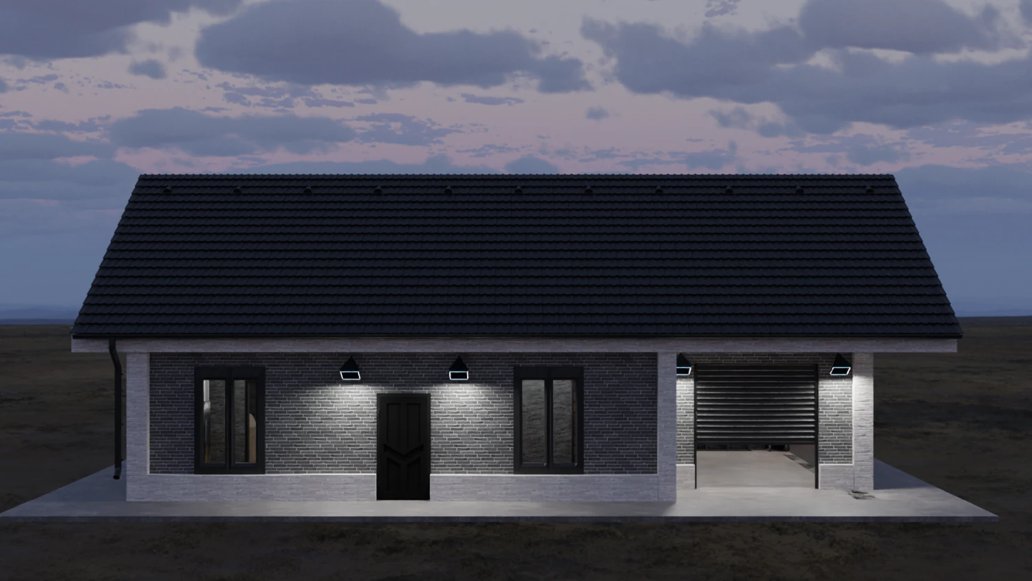 House 3D Model .c4d .max .obj .3ds .fbx .stl .blend