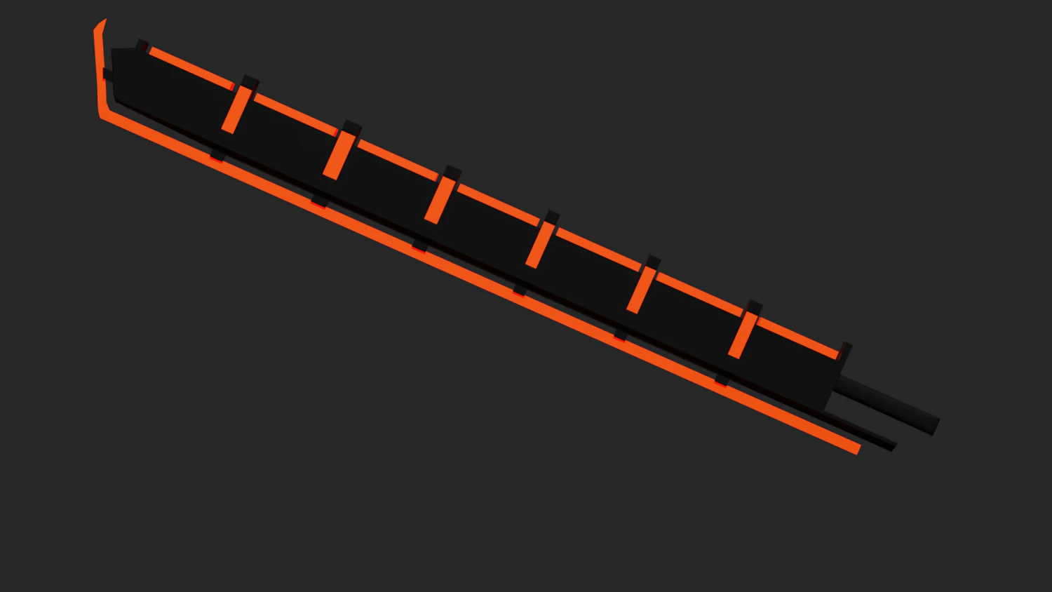 Cyber sword 3D Model .c4d .max .obj .3ds .fbx .stl .blend 