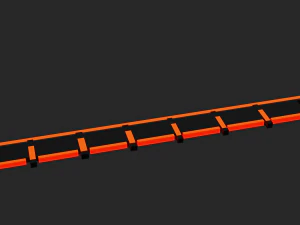 Cyber sword 3D Model
