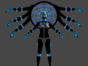 Cyber deity 3D Model