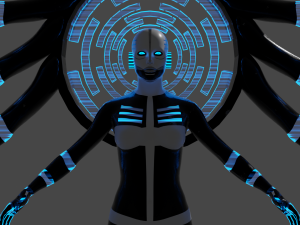 Cyber deity 3D Модель