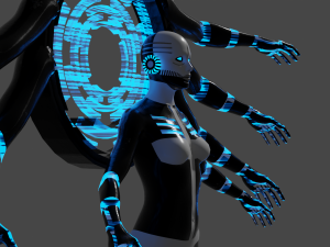 Cyber deity 3D Модель