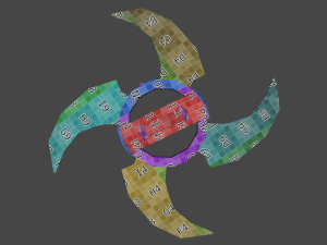 Wind Shuriken 3D Model