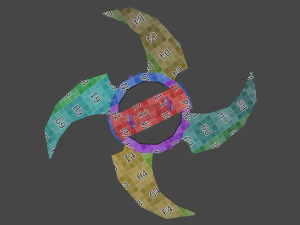 Wind Shuriken 3D Model