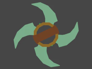 Wind Shuriken 3D Model