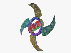 Wind Shuriken 3D Model