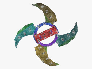 Wind Shuriken 3D Model