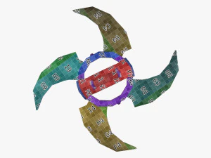 Wind Shuriken 3D Model