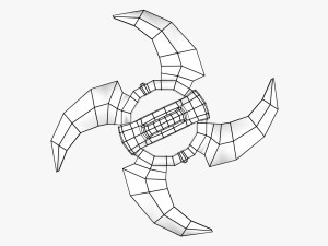 Wind Shuriken 3D Model
