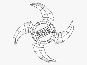 Wind Shuriken 3D Model