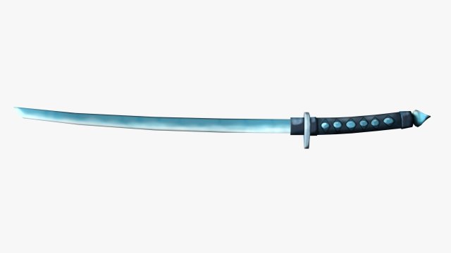 Stylized Katana Modelo 3D .c4d .max .obj .3ds .fbx .stl .blend 