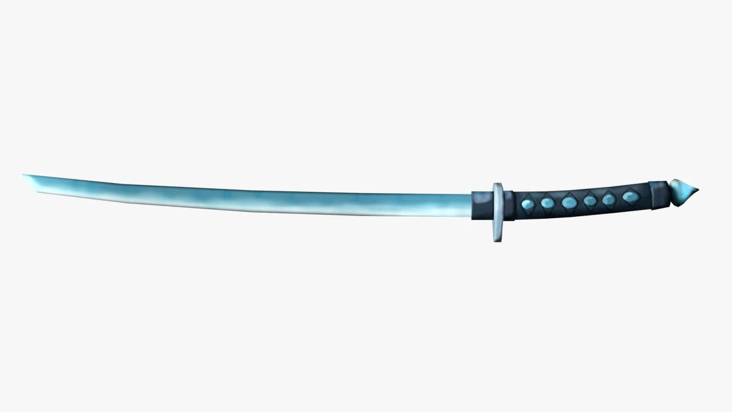 Stylized Katana 3D Model .c4d .max .obj .3ds .fbx .stl .blend 