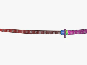 Stylized Katana 3D Model