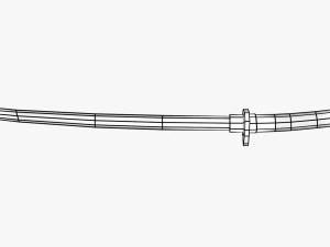 Stylized Katana 3D Model