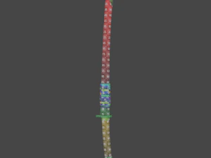 Stylized Katana 3D Model