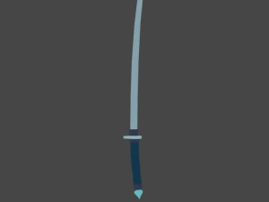 Stylized Katana 3D Model